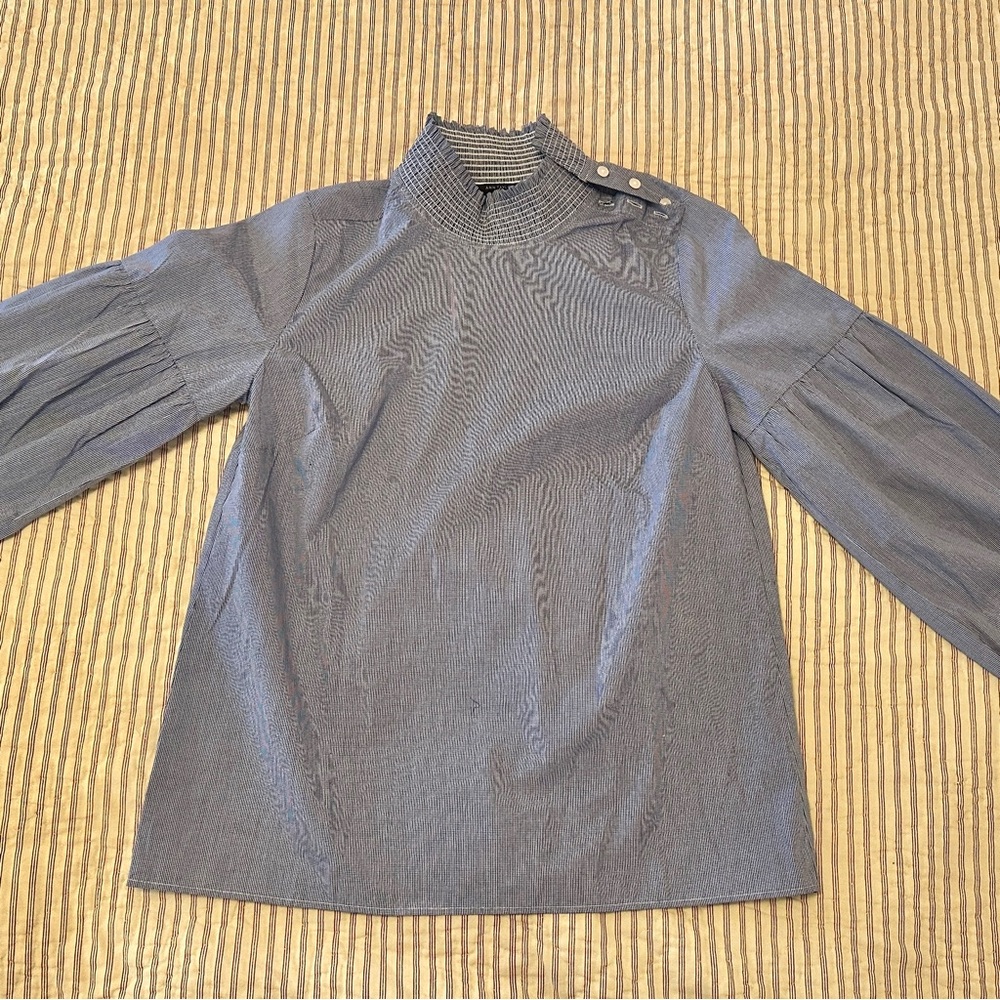 ANN TAYLOR BALLOON SLEEVE BLOUSE